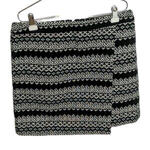 NWT Ann Taylor LOFT Skirt Fair Isle Mini Skirt 14 Cotton Blend NEW
